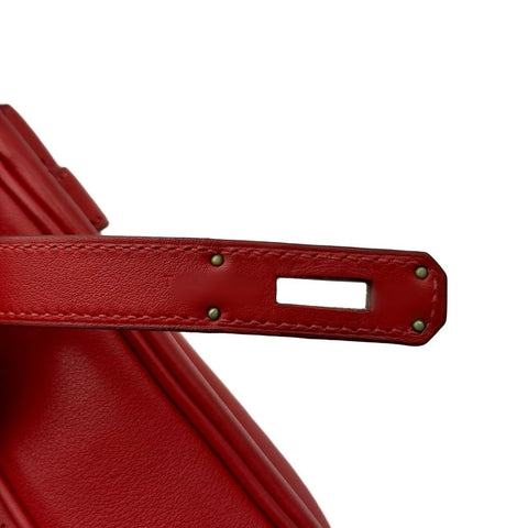 [Used] Hermès Berlin 28 Red Swift Red-based Silver hardware T engraved (2015) Brand bag Handbag Shoulder bag Used Women's (HERMES, BERLINE28, Red, Swift, silver, Shoulderbag, used)