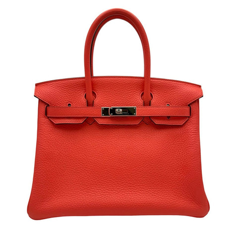 [Used] Hermès Birkin 30 Rose Texas Red Taurillon Clemence Gold hardware U stamp (2022) Brand bag Handbag Bag Used Women's (HERMES, BIRKIN30, Rose texas, Taurillon Clemence, gold, handbag, used)