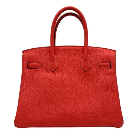 [Used] Hermès Birkin 30 Rose Texas Red Taurillon Clemence Gold hardware U stamp (2022) Brand bag Handbag Bag Used Women's (HERMES, BIRKIN30, Rose texas, Taurillon Clemence, gold, handbag, used)