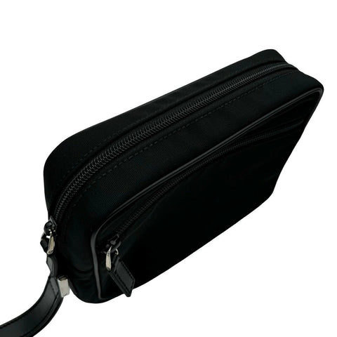 【中古】 GUCCI グッチ 018・1618 ナイロン セカンドバッグ シルバー金具 ブラック クラッチバッグ 中古品 (GUCCI,nylon,secondbag,silver,black,clutchbag,used)