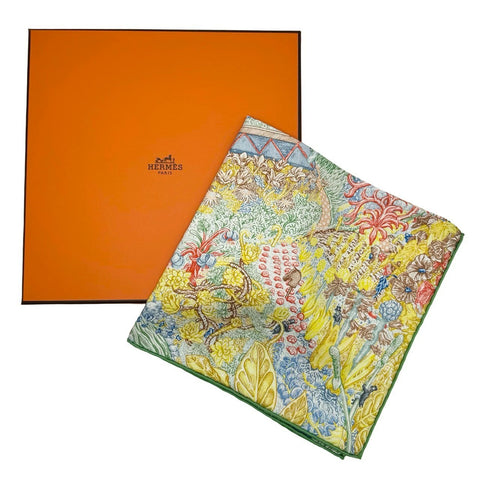 [Brand new, unused] Hermes SCARF Carre 90 "Crazy Faubourg" H004147S08 100% silk, women's, gift, present