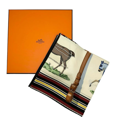 [Brand new, unused] Hermes SCARF Carré 90 "Horse blanket" H001356S36 100% silk Women's gift present