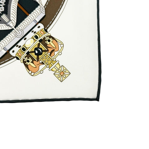 [Brand new, unused] Hermes SCARF Carre 90 "Stately Wheels" H004163S07 100% silk, women's, gift, present