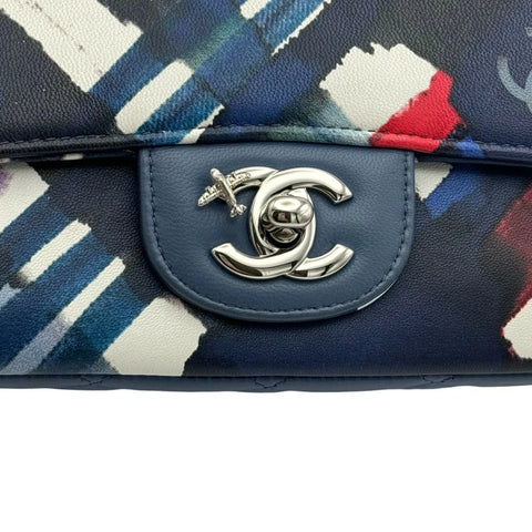 [Used] CHANEL Chanel Airline Matelasse Chain Shoulder Bag Blue Leather Blue Silver Hardware 22 Series (2016-2017) Brand Bag Shoulder Bag Used (CHANEL, airline, matelasse, blue, leather, silver, shourderbag, used)