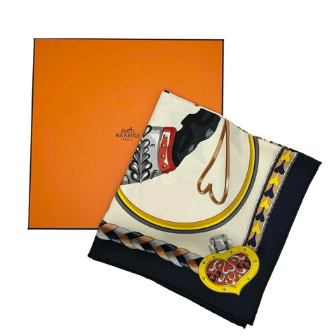 【新品未使用】 Hermes エルメス SCARF スカーフ カレ90 《アルネ・ドゥ・クール》 H004090S12 シルク100％ レディース ギフト プレゼント