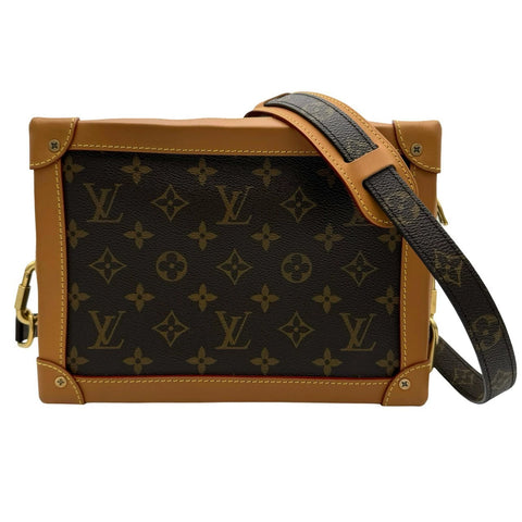 【中古】 LOUIS VUITTON ルイヴィトン モノグラム ソフトトランク ショルダーバッグ M44660 DU1189 ブラウン 中古品 (LOUIS VUITTON,monogram,canvas,softtrunk,brown,shourderbag,used)