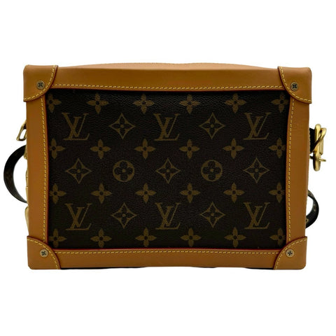 【中古】 LOUIS VUITTON ルイヴィトン モノグラム ソフトトランク ショルダーバッグ M44660 DU1189 ブラウン 中古品 (LOUIS VUITTON,monogram,canvas,softtrunk,brown,shourderbag,used)