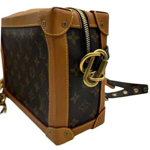 【中古】 LOUIS VUITTON ルイヴィトン モノグラム ソフトトランク ショルダーバッグ M44660 DU1189 ブラウン 中古品 (LOUIS VUITTON,monogram,canvas,softtrunk,brown,shourderbag,used)