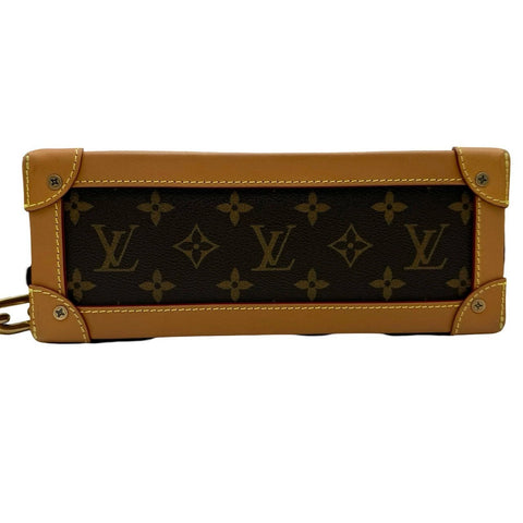 【中古】 LOUIS VUITTON ルイヴィトン モノグラム ソフトトランク ショルダーバッグ M44660 DU1189 ブラウン 中古品 (LOUIS VUITTON,monogram,canvas,softtrunk,brown,shourderbag,used)