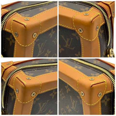 【中古】 LOUIS VUITTON ルイヴィトン モノグラム ソフトトランク ショルダーバッグ M44660 DU1189 ブラウン 中古品 (LOUIS VUITTON,monogram,canvas,softtrunk,brown,shourderbag,used)