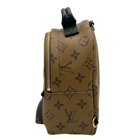 【中古】 LOUIS VUITTON ルイヴィトン モノグラムリバース パームスプリングミニ バックパック M44872 ゴールド金具 リュック 中古品 (LOUIS VUITTON,monogram reverse,parmspring,mini,monogramcanvas,gold,backpack,used)