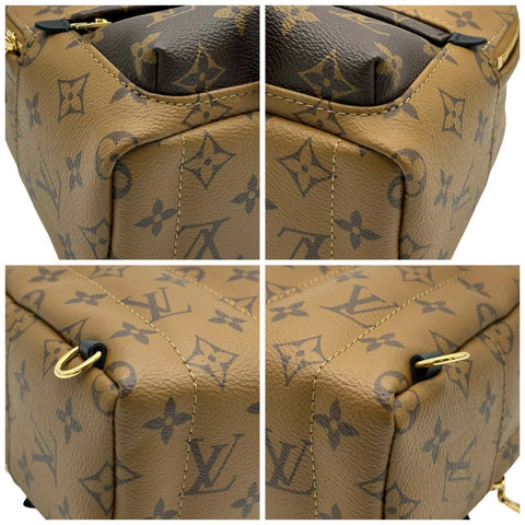 [Used] LOUIS VUITTON Monogram Reverse Palm Spring Mini Backpack M44872 Gold hardware Backpack Used (LOUIS VUITTON,monogram reverse,palmspring,mini,monogramcanvas,gold,backpack,used)