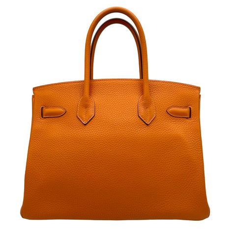 【中古】 Hermes エルメス バーキン30 オレンジ トリヨンクレマンス オレンジ系 シルバー金具 □M刻(2009年) ブランドバッグ ハンドバッグ バッグ  中古品 レディース (HERMES,BIRKIN30,orange,clemence,silver,handbag,used)