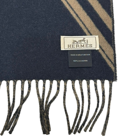 [Brand new, unused] Hermès cashmere scarf "Zigzag Sangle" H394808T07 100% cashmere 25cm x 170cm scarf Hermes scarf present gift