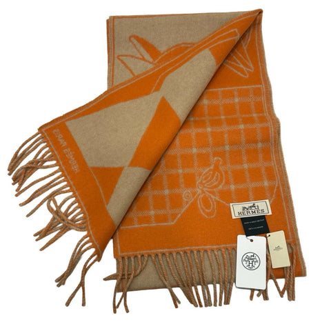 【新品未使用】Hermès エルメス マフラー 《カマイユ》 ジャカード カシミヤ100% H394800T05 25cm×170cm プレゼント ギフト (Hermès,muffler,cashmere100%,new)