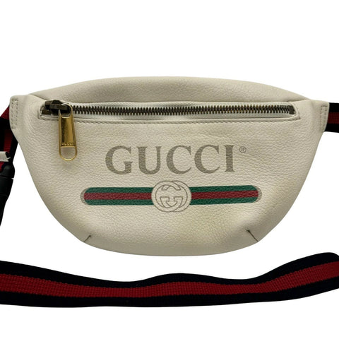 [Used] GUCCI Sherley Line GUCCI Print Leather Belt Bag Waist Pouch Body Bag Small Belt 527792 Ladies (GUCCI, leather, bodybag, sherley line, used)