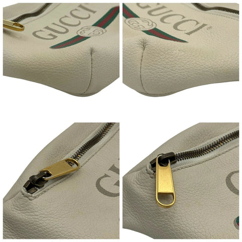 [Used] GUCCI Sherley Line GUCCI Print Leather Belt Bag Waist Pouch Body Bag Small Belt 527792 Ladies (GUCCI, leather, bodybag, sherley line, used)