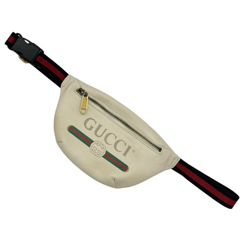 【中古】GUCCI グッチ シェリーライン GUCCIプリント レザー ベルトバッグ ウェストポーチ ボディバッグ スモールベルト 527792 レディス (GUCCI,leather,bodybag,sherley line,used)