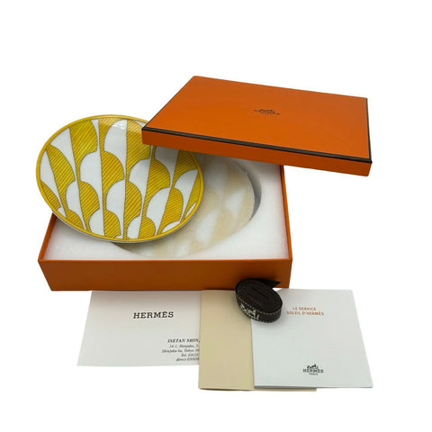 [Brand new, unused] Hermès Solleil d'Hermès 14cm saucer set of 2, tableware, present, gift