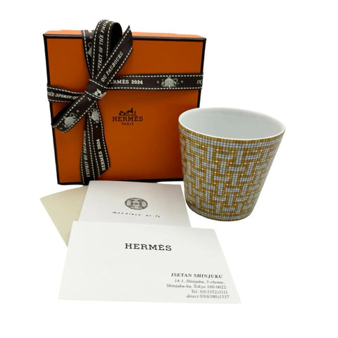 [Brand new, unused] Hermès Mosaique Au24 cup, gift, present