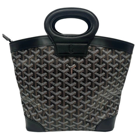 【中古】 GOYARD ゴヤール ベルーガPM ブラック キャンバス×カーフスキン ハンドバッグ シルバー金具 ブランドバッグ 中古品 (GOYARD,beluga,pm,black,canvas,calfskin,silver,handbag,used)