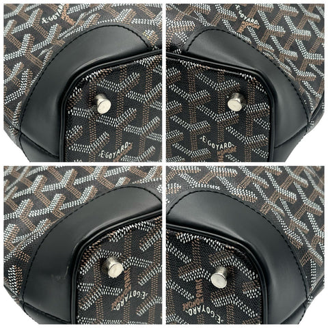 [Used] GOYARD Beluga PM Black Canvas x Calfskin Handbag Silver Hardware Brand Bag Used (GOYARD, beluga, pm, black, canvas, calfskin, silver, handbag, used)