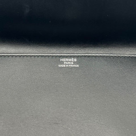 [Used] Hermès Cinétic Black Boxcalf Black Gold x Silver Hardware D Engraved (2000) Brand Bag Clutch Bag Used Women's (HERMES, CINHETIC, black, boxcalf, gold, silver, clutchbag, used)