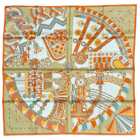 [Brand new, unused] Hermès SCARF Carré 90 "Haute Parure" H004099S06 100% silk, for women, gift, present