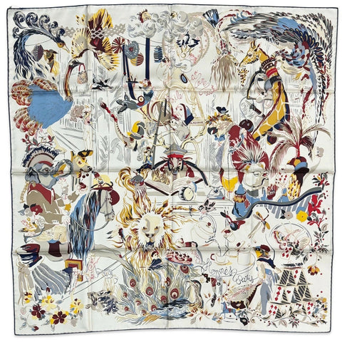 【新品未使用】 Hermès エルメス SCARF スカーフ カレ90 《エミールの夜》 H004162S03 シルク100％ レディース ギフト プレゼント