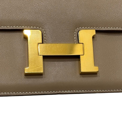 【中古】 Hermès エルメス コンスタンスエラン アルジル ベージュ系 スイフト ゴールド金具 □P刻(2012年) ブランドバッグ ショルダーバッグ バッグ 中古品 レディース  (HERMES,CONSTANCE ELAN,argile,swift,gold,shoulder bag,used)