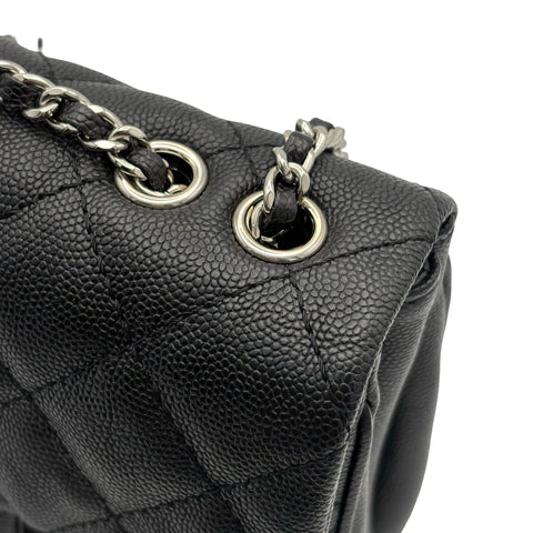 【美品】 CHANEL シャネル MATELASSE SHOULDERBAG マトラッセチェーンショルダーバッグ ショルダーバッグ 25番台(2017-2018年) ブラック キャビアスキン 中古 USED バッグ