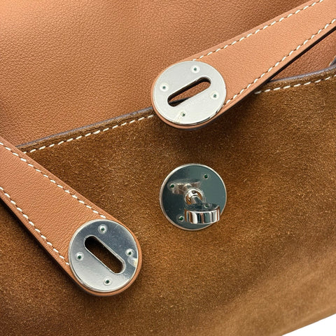 【中古】 Hermes エルメス LINDY26 リンディ26   スウェード/スイフト ▢R(2014年) ブランドバッグ ショルダーバッグ  中古品 レディース