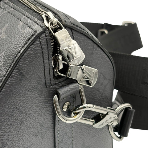 [Used] LOUIS VUITTON CITYKEEPALL (M45936) City Keepall Shoulder Bag IC Chip (2021-) Black Canvas Used Bag 