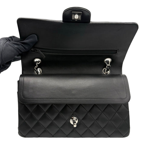 【中古】 CHANEL シャネル 11.12 SHOULDER BAG 11.12 ダブルフラップ マトラッセ ショルダーバッグ 29番台(2019-2020年) ブラック ラムスキン 中古 USED バッグ