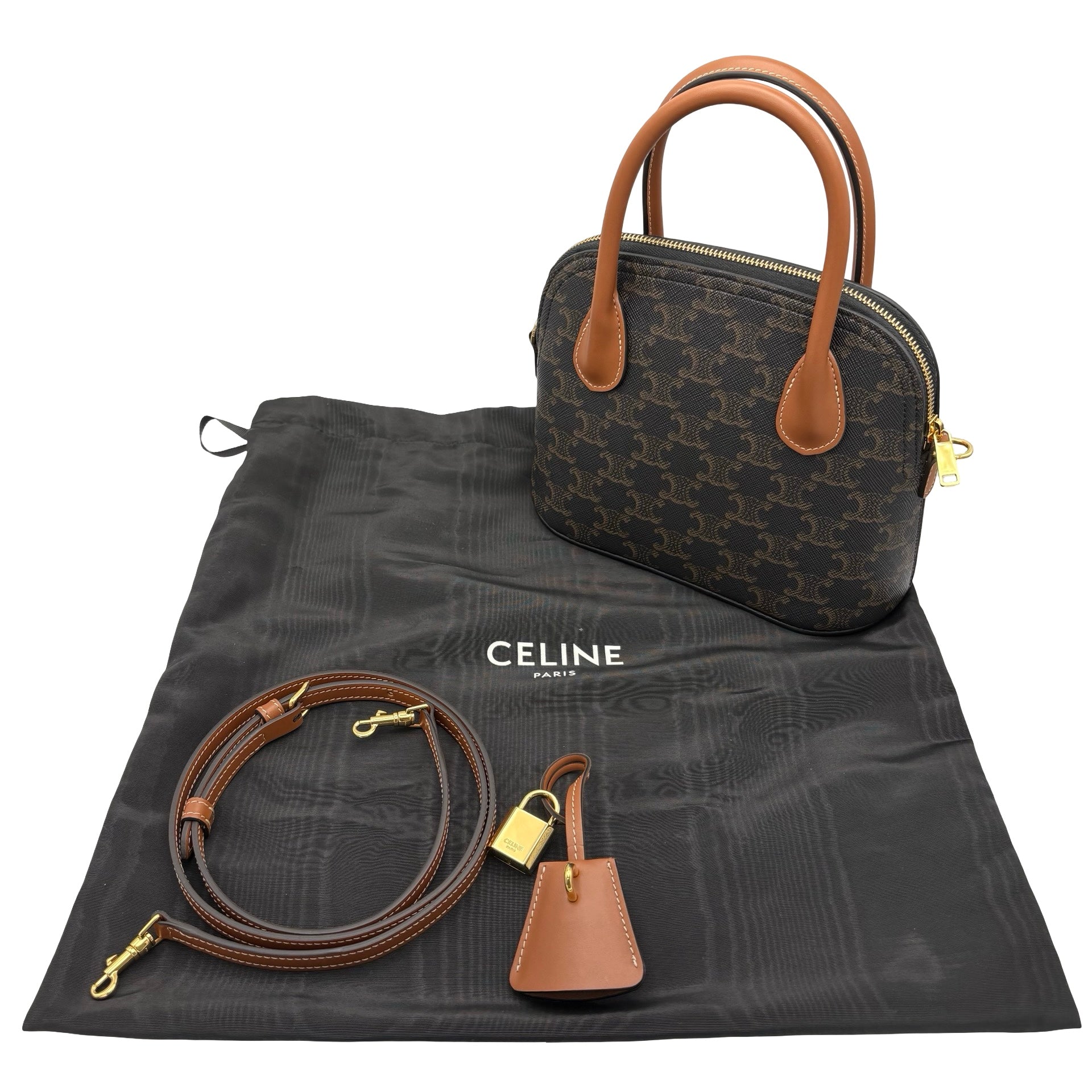 美品】 CELINE セリーヌ TEEN HONORINE 2WAY SHOULDER BAG ティーン