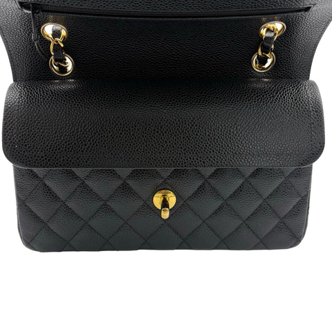 【美品】 CHANEL シャネル MATELASSE 23 マトラッセ23 ショルダーバッグ ICチップ(2021年～) ブラック キャビアスキン 中古 USED バッグ