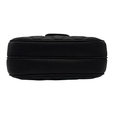 【美品】 CHANEL シャネル MATELASSE SHOULDERBAG マトラッセチェーンショルダーバッグ ショルダーバッグ 25番台(2017-2018年) ブラック キャビアスキン 中古 USED バッグ