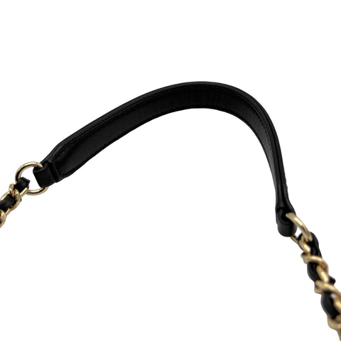 【中古】 CHANEL シャネル CHAINSHOULDERBAG チェーンショルダーバッグ ショルダーバッグ 27番台(2018‐2019年) ブラック ラムスキン 中古 USED バッグ