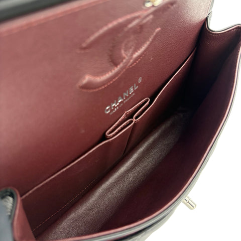 【中古】 CHANEL シャネル 11.12 SHOULDER BAG 11.12 ダブルフラップ マトラッセ ショルダーバッグ 29番台(2019-2020年) ブラック ラムスキン 中古 USED バッグ