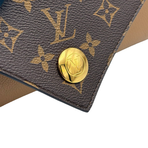 【美品】 LOUIS VUITTON ルイ・ヴィトン DOUBLE V  BAG ドゥブルV ハンドバッグ ショルダーバッグ ICチップ(2021年～) ブラウン/ベージュ レザー 中古 USED バッグ