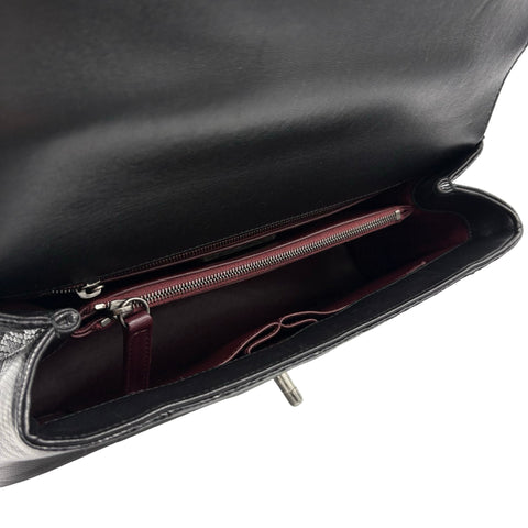 【中古】 CHANEL シャネル COCO HANDLE BAG ココハンドル ショルダーバッグ 21番台(2016年) ブラック リザード USED USED バッグ