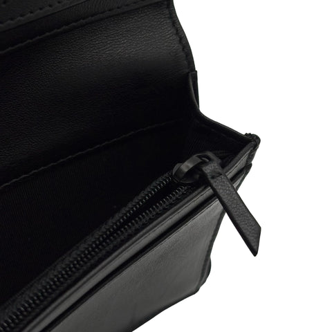 【中古】 CHANEL シャネル SO BLACK V WALLET Vステッチ 長財布 小物 ブラック ラムスキン 中古