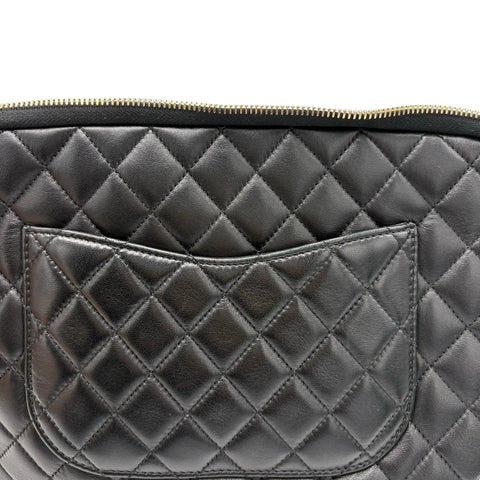 【中古】 CHANEL シャネル GIRL CHANEL ガールシャネル ショルダーバッグ 23番台(2016年) ブラック ラムスキン 中古 USED バッグ