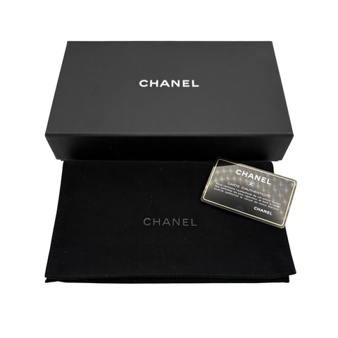 【中古】 CHANEL シャネル SO BLACK V WALLET Vステッチ 長財布 小物 ブラック ラムスキン 中古