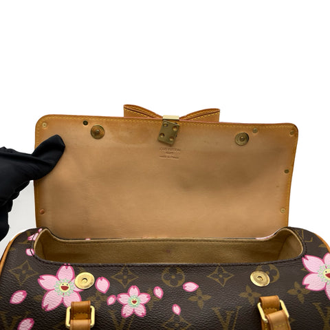 【中古】 LOUIS VUITTON ルイ・ヴィトン CHERRY BLSSOM HANDBAG チェリーブロッサムパピヨン ハンドバッグ  モノグラム/ピンク キャンバス USED USED バッグ