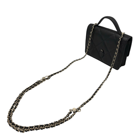 【未使用品】 CHANEL シャネル 3WAY CHAIN WALLET 3WAYショルダーバッグ ショルダーバッグ ランダム番(2021年～) ブラック キャビアスキン 未使用 NEW バッグ