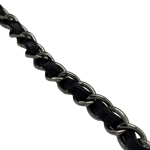 【中古】 CHANEL シャネル MINI MATELASSE ミニマトラッセ ショルダーバッグ 23番台(2016年) ブラック ラムスキン 中古 USED バッグ