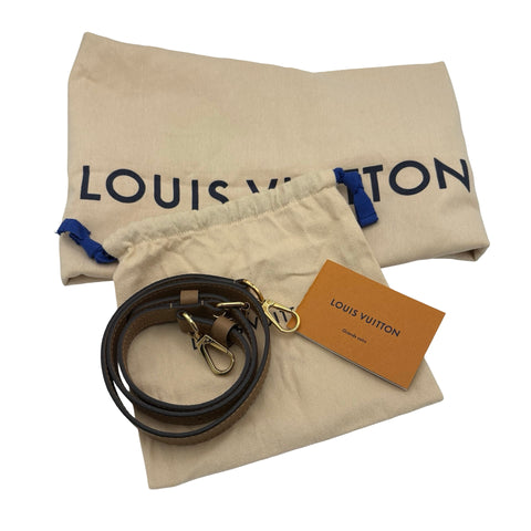 【美品】 LOUIS VUITTON ルイ・ヴィトン DOUBLE V  BAG ドゥブルV ハンドバッグ ショルダーバッグ ICチップ(2021年～) ブラウン/ベージュ レザー 中古 USED バッグ