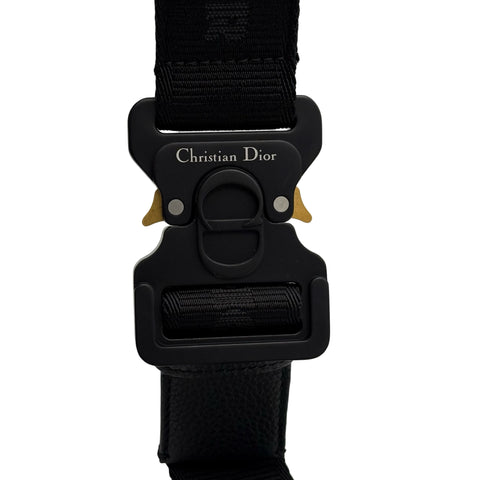 【美品】 Christian Dior クリスチャン ディオール OBLIQUE LINGOT 22 オブリーク ランゴ 22 ショルダーバッグ ネイビー キャンバス/レザー 美品 USED メンズ バッグ