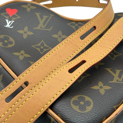 【中古】 LOUIS VUITTON ルイ・ヴィトン ハート型  ショルダーバッグ モノグラム キャンバス 中古 USED バッグ